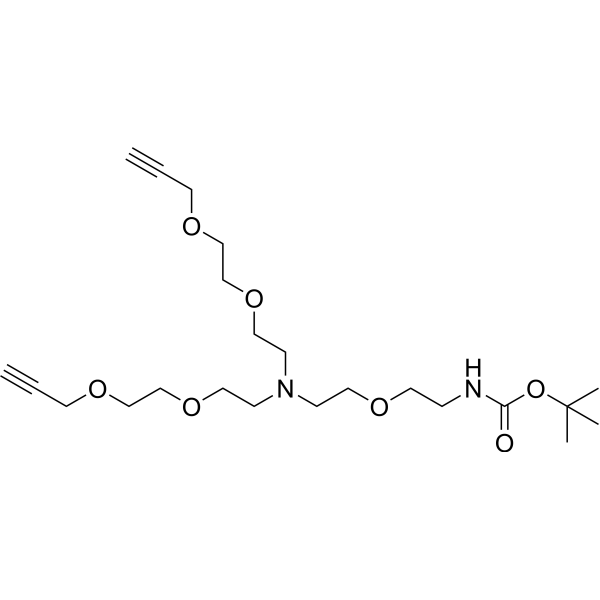 N-(Boc-PEG1)-N-bis(PEG2-propargyl) 2100306-63-4